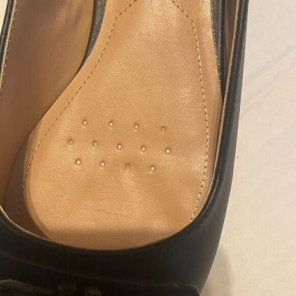 NYDJ Women’s Faiza Nappa Leather Black Metal Bit Slip On Shoes Size 6.5 SEE DESC - Picture 7 of 12